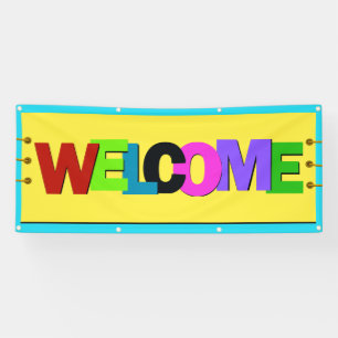 M Welcome Banner Replicating Aerial