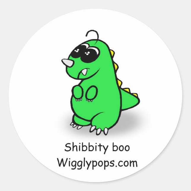 M.wigglypops Shibbity boo sticker (Devant)