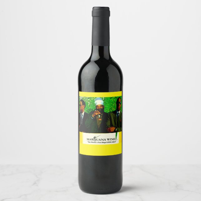 M WINE JMT Custom Wine Bottle Étiquette (3,5 po x  (Devant)