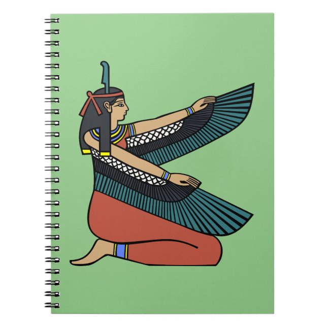 Ma’at (Egyptian Goddess) Notebook (Front)
