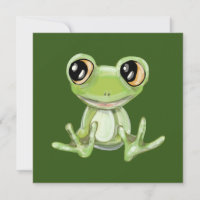Ma autre carte de vacances pour amis grenouilles v