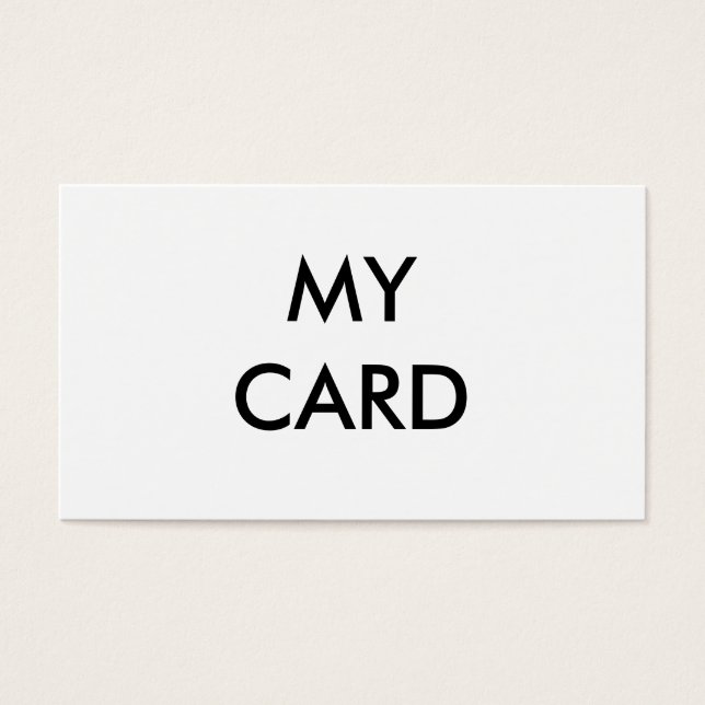 MA CARTE (Devant)