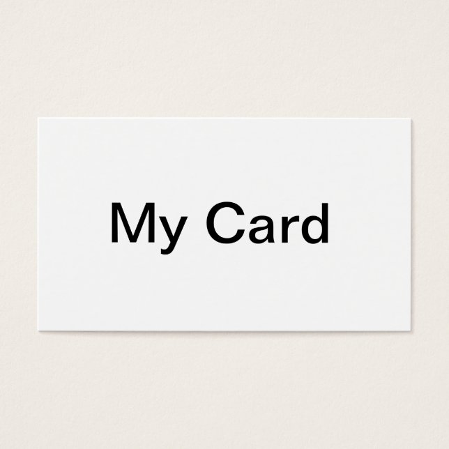 Ma carte (Devant)