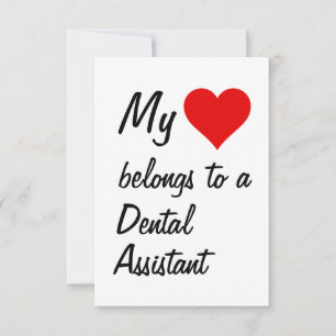Ma carte appartient à un assistant dentaire
