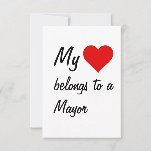 Ma carte appartient à un maire (Devant)