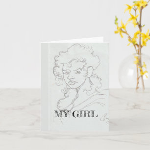 Ma carte d'accueil de fille