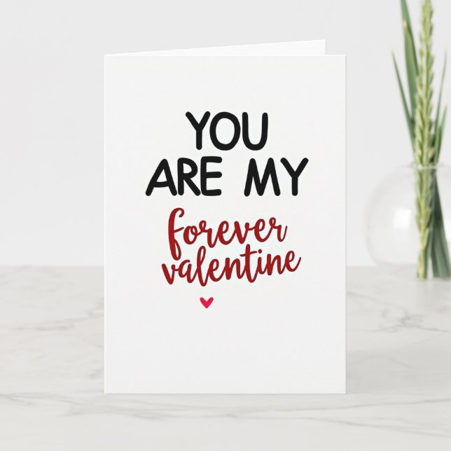 Ma carte d'amour pour toujours pour la Saint-Valen (Devant)