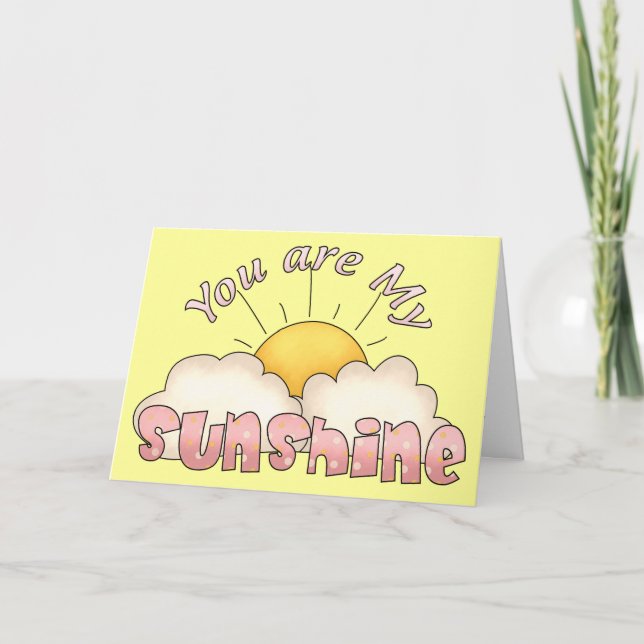 Ma carte d'anniversaire Sunshine (Devant)