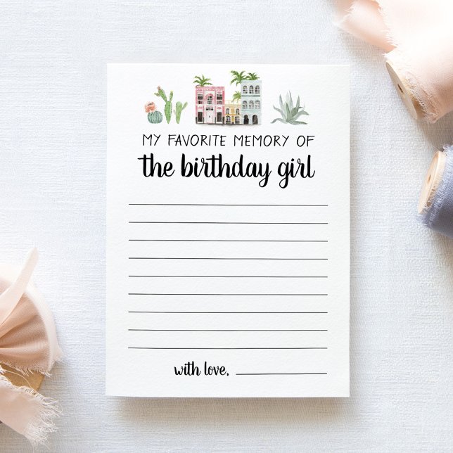 Ma Carte De Mémoire Préférée De La Fille D'anniver (Créateur téléchargé)