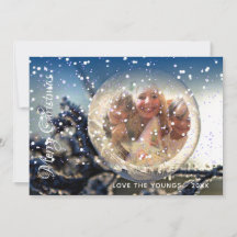 Ma carte de Noël en photo de famille Magie de boul