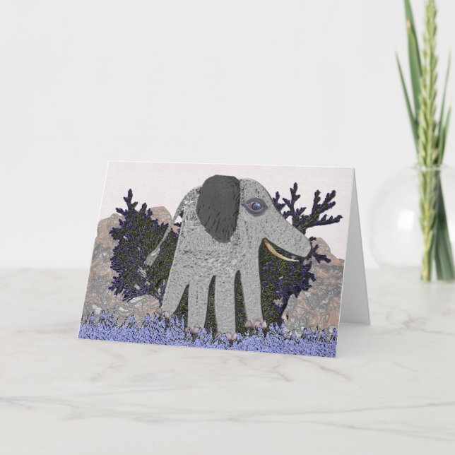 Ma carte de note d'éléphant de bébé (Devant)