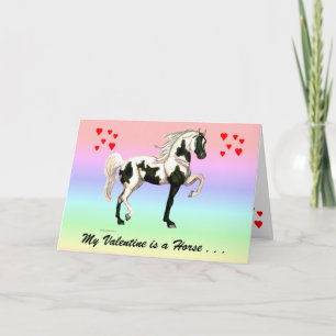 Ma carte de voeux de cheval de Valentine