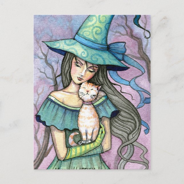 Ma carte postale de sorcière Tabby Sweet (Devant)