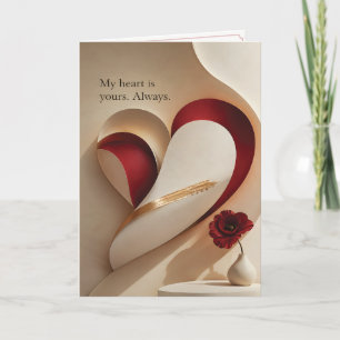 Ma carte romantique « Mon cœur est à vous pour tou