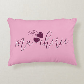 Ma Cherie Heart Berries Sweetheart Custom Colors Accent Pillow