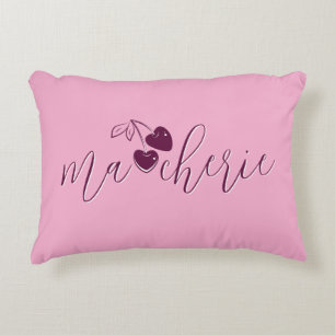 Ma Cherie Heart Berries Sweetheart Custom Colours  Accent Pillow