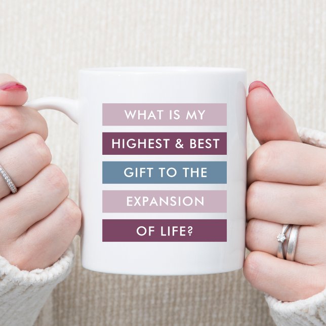 Ma contribution à la vie Motivational Cafe Mug (My Contribution to Life Motivational Coffee Mug)