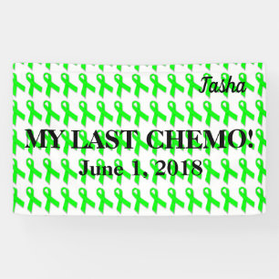 Ma dernière bannière de célébration de chimio