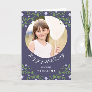 Ma douce fille   Carte photo d'anniversaire person