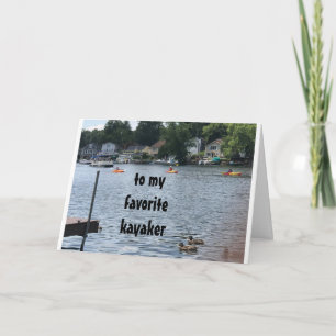 MA * FAVORITE KAYAKER** HEUREUSE CARTE DU 13ème an
