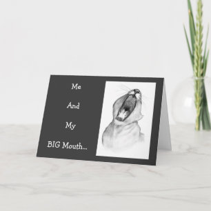 MA GRANDE CARTE D'APOLOGIE DE BOUCHE : Lion : Cray