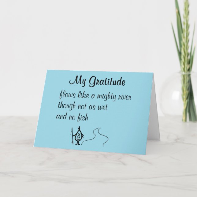 Ma Gratitude Un Poème De Merci Drôle (Devant)