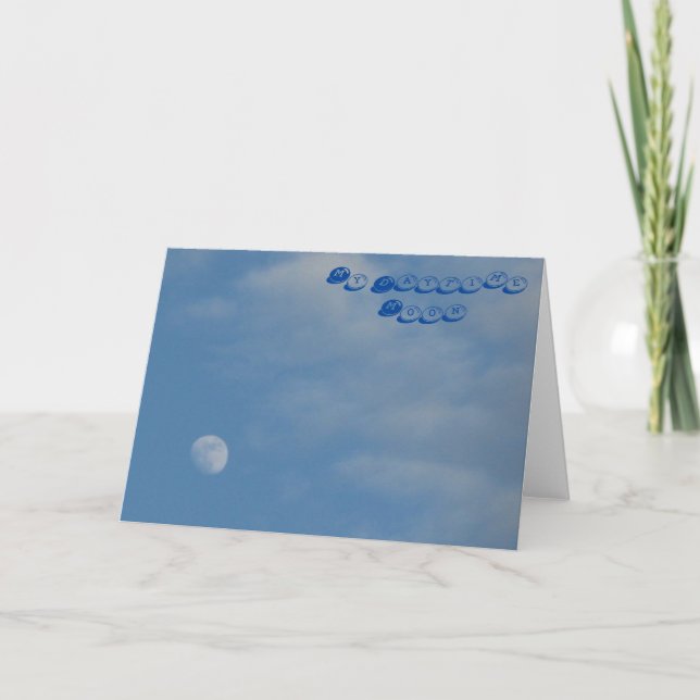 Ma Lune de jour - Carte de voeux (Devant)