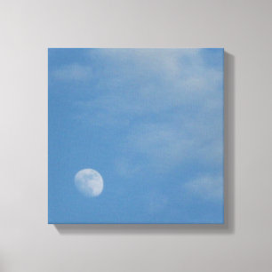 Ma Lune de jour - Toile de haute qualité emboutie