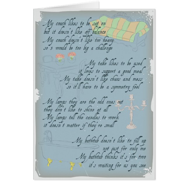 Ma maison est comme mon coeur - bleu (Devant)