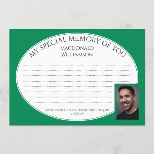 MA MÉMOIRE SPÉCIALE DE VOUS   Photo   Carte de con