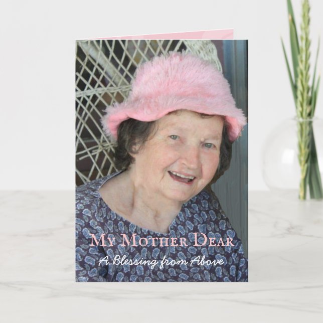 Ma mère Cher Carte photo de la Fête des Mères (Devant)