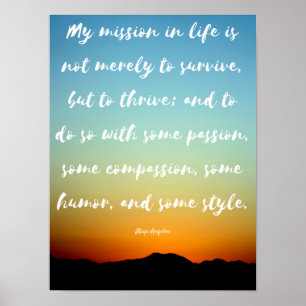 "Ma mission dans la vie" - Affiche inspirante