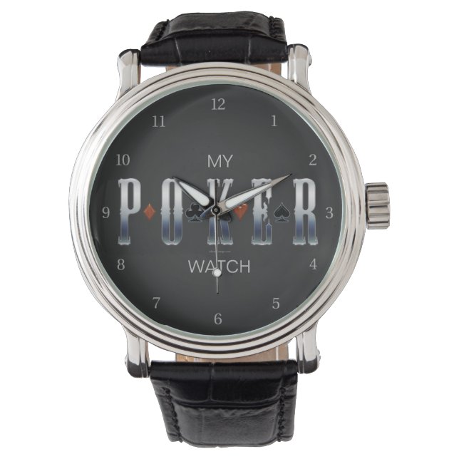 Ma montre de poker (devant)