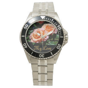 Ma Montre Fleur Rose Amour Mode