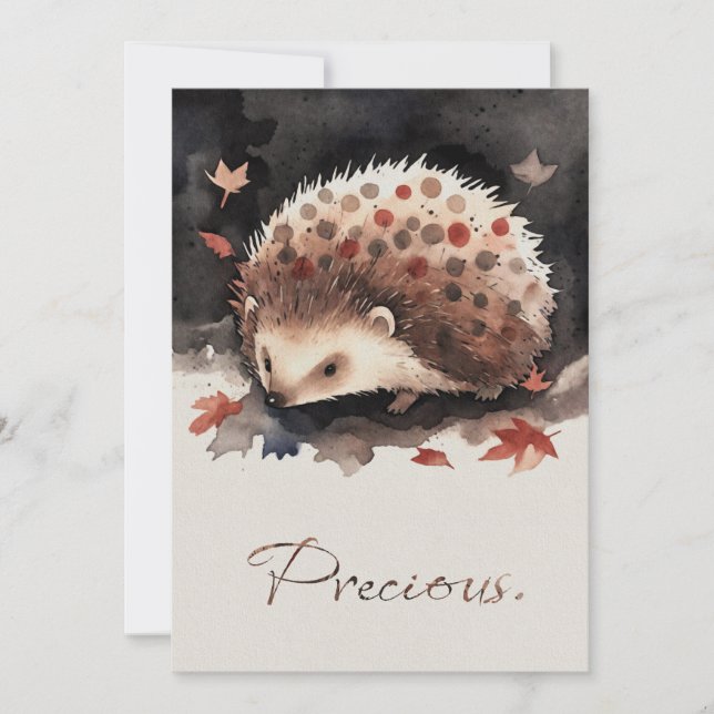 Ma petite carte de vœux pour ami hérisson "Zwerger (Devant)