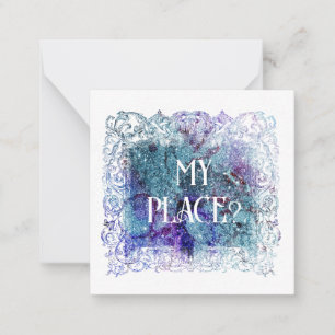 *~* MA PLACE ? Carte de note plate AP62 Relation