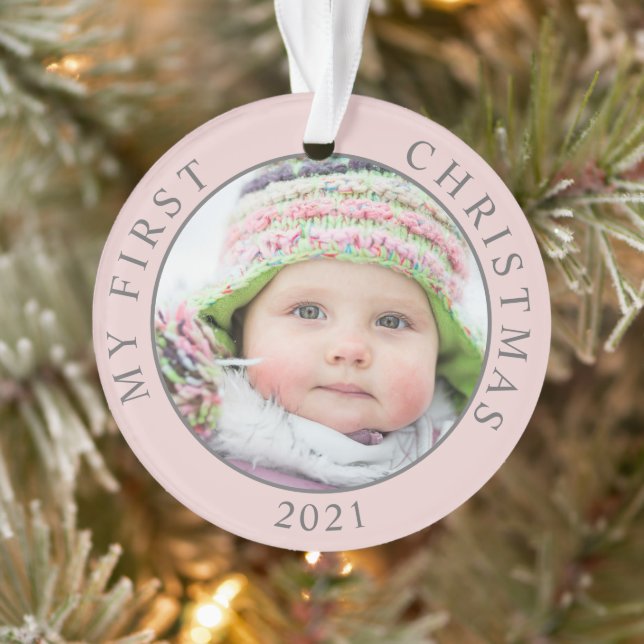 Ma première photo de bébé de Noël avec année (Arbre)