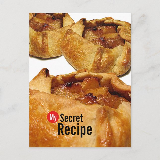 Ma Recette Secret - Carte Postale Apple Galette (Devant)