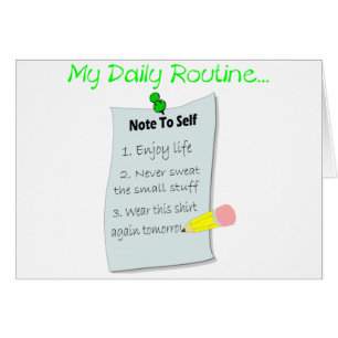 Ma routine quotidienne