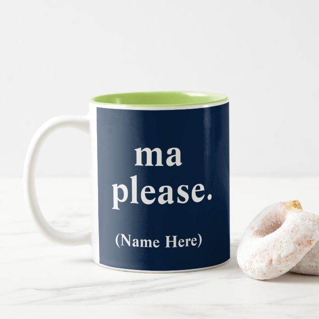 Ma S'Il Vous Plaît Drôle Mug Italien (Avec donut)