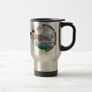 Ma tasse crêtée chinoise de voyage d'agilité