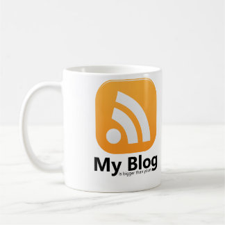 Ma tasse de café de logo du blog RSS