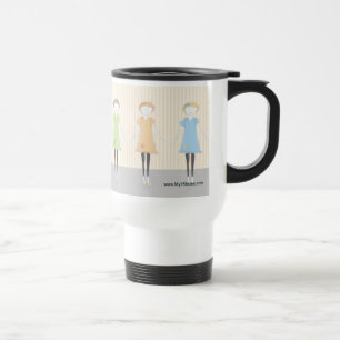 Ma tasse de voyage de café de logo de trois soeur