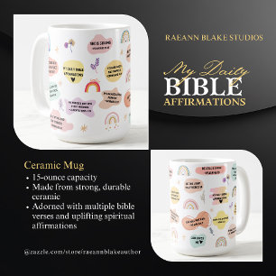 Ma tasse en céramique d'affirmations bibliques quo