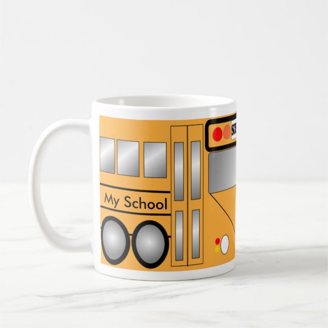 Ma tasse est un AUTOBUS SCOLAIRE ! (Gauche)