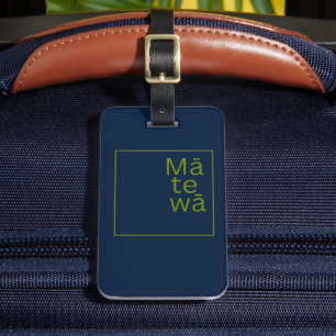 Mā te wā Aotearoa New Zealand Māori Language Kiwi Luggage Tag