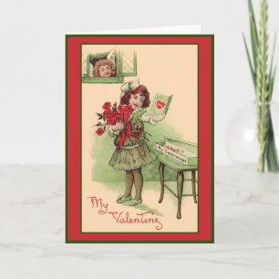 Ma Valentine Cute Cartes d'Art Vintages et Cartes 