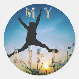 Ma vie – Autocollant de design inspirant de la nat