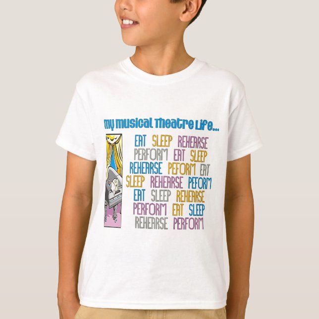 Ma vie de théâtre musical badine le T-shirt de (Devant)