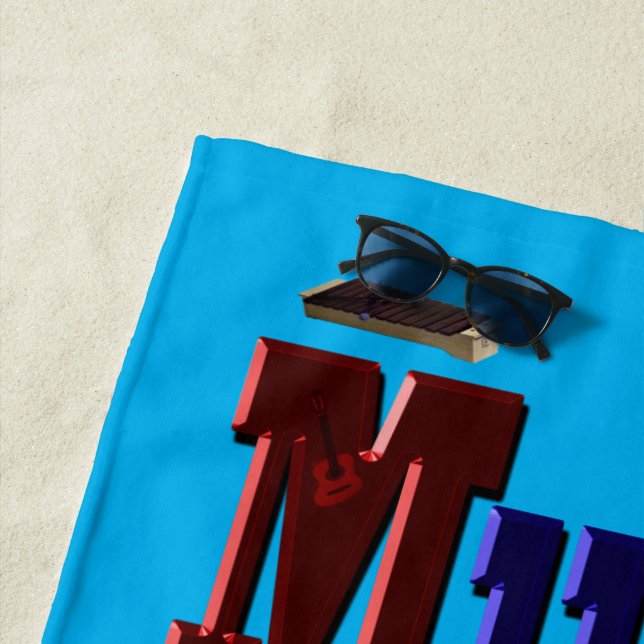 Ma Vie Est Musique, Serviette De Plage (En situation)